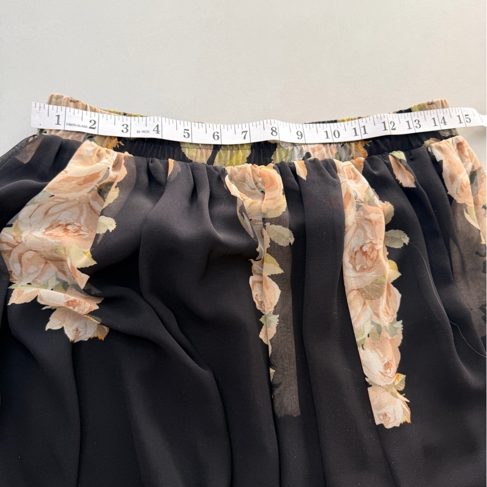Blugirl Sheer Floral Maxi Skirt | Flowing Designer Skirt | Size D34 (US 4) - Picture 15 of 17